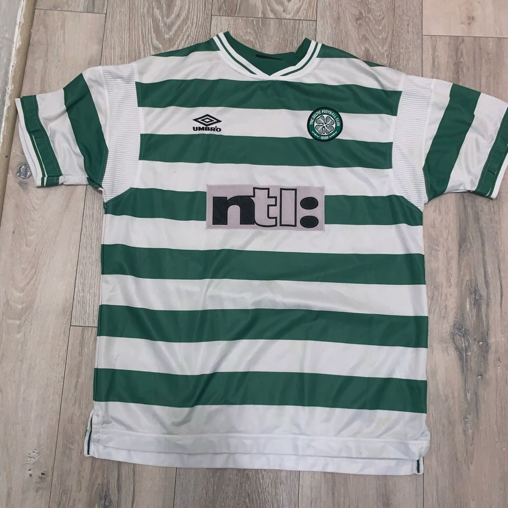 Vintage Umbro Celtic FC Home Jersey 1999-2001 Seasons #7 O’NEILL Size: X-Large